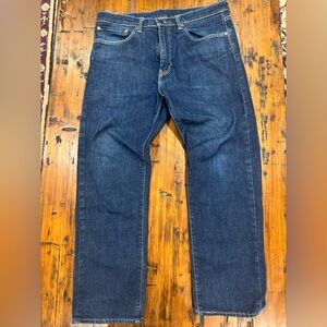 Levi's Dark Blue Straight Jeans Men's
